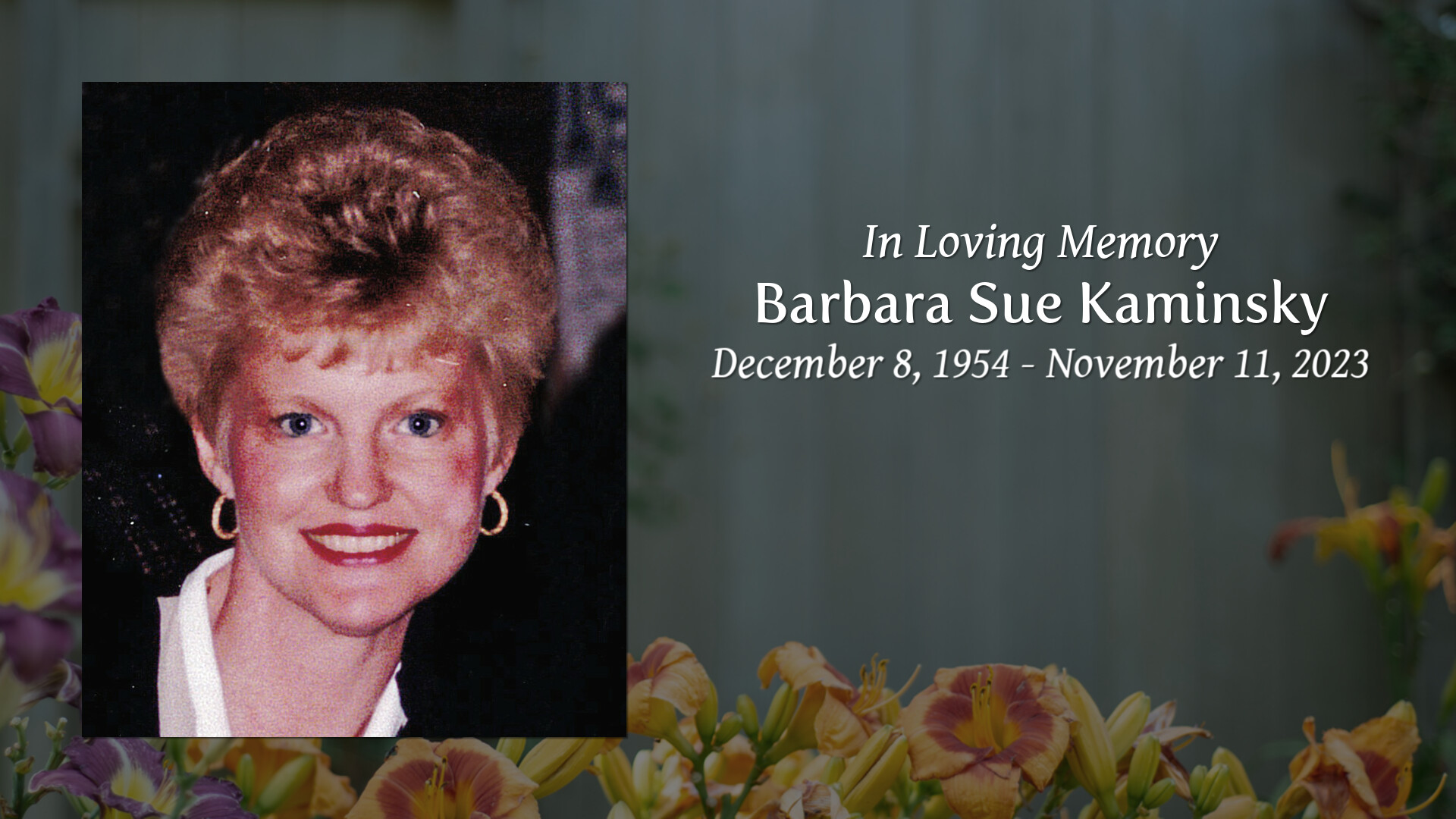 Barbara Sue Kaminsky - Tribute Video