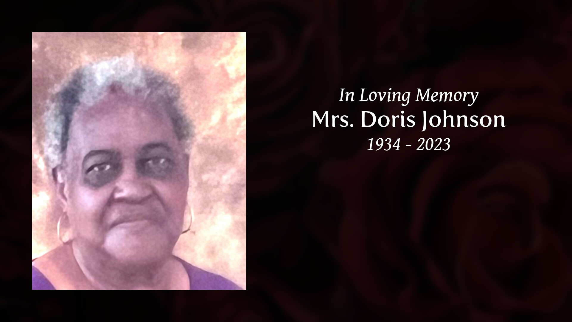 Mrs. Doris Johnson - Tribute Video