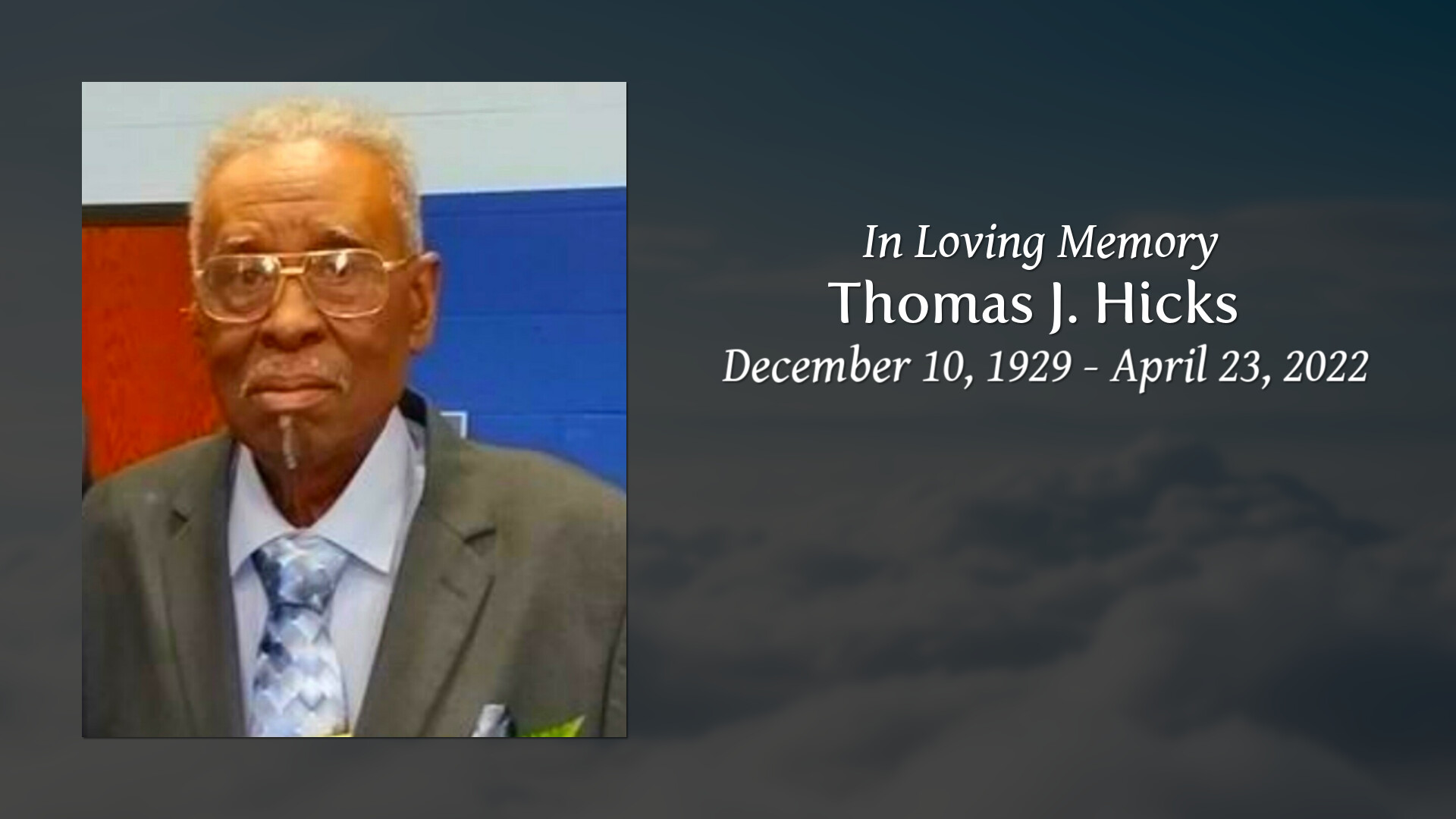 Thomas J Hicks Tribute Video 