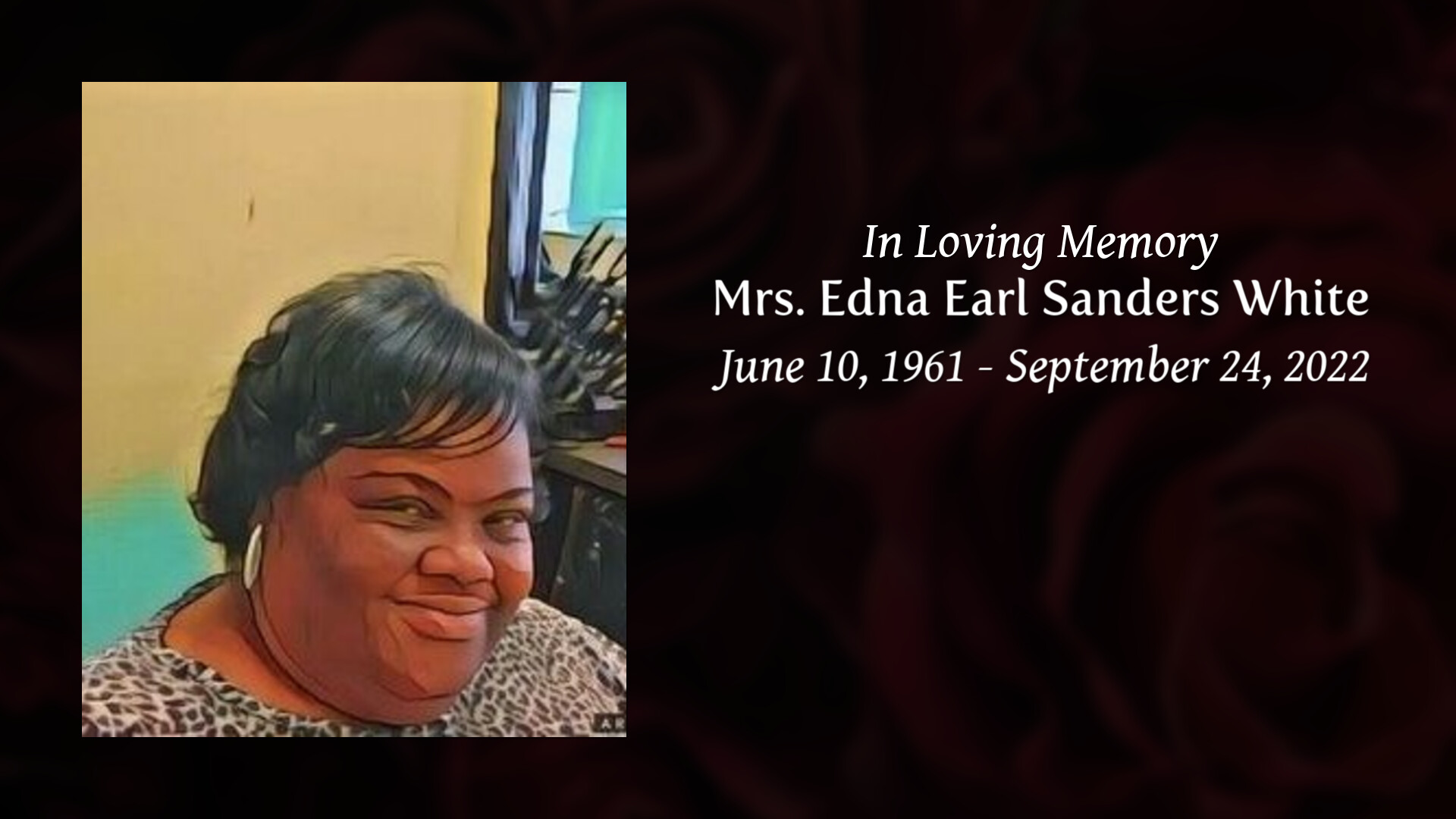 Mrs. Edna Earl Sanders White - Tribute Video