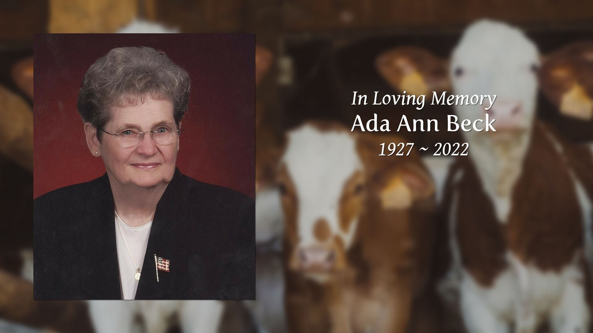 Ada Ann Beck - Tribute Video