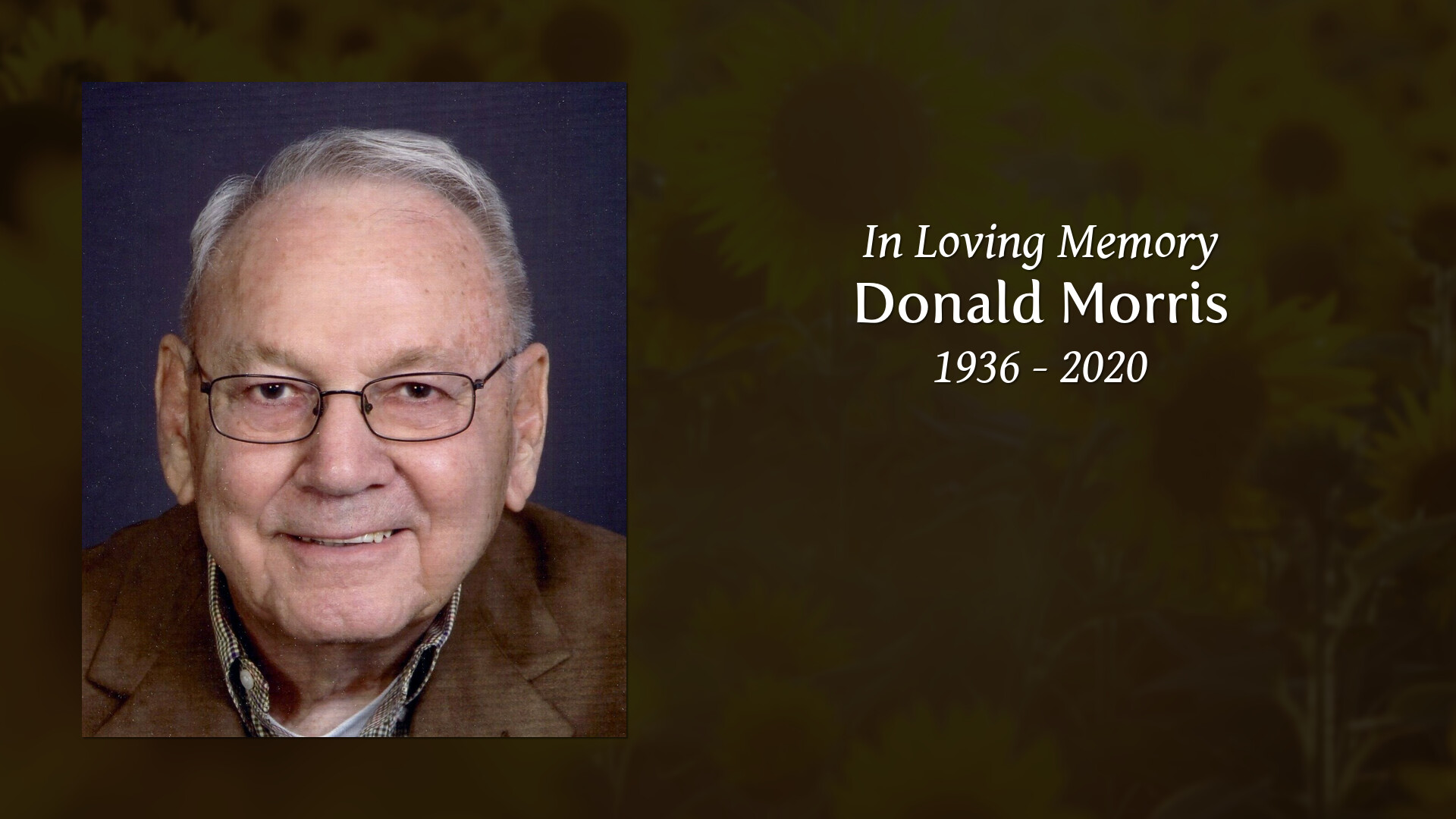 Donald Morris - Tribute Video