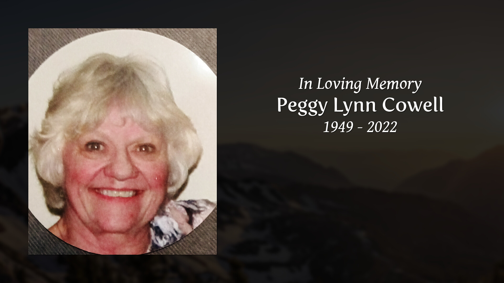 Peggy Lynn Cowell - Tribute Video