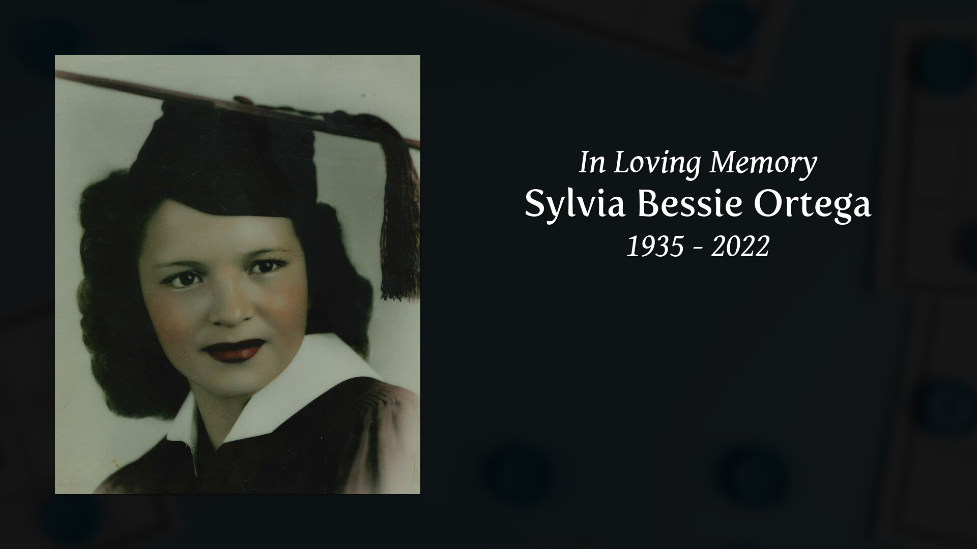 Sylvia Bessie Ortega - Tribute Video