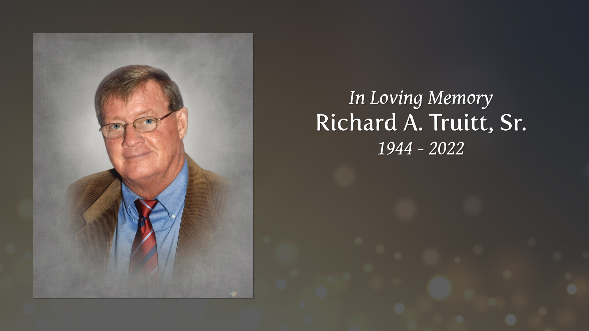 Richard A. Truitt, Sr. - Tribute Video