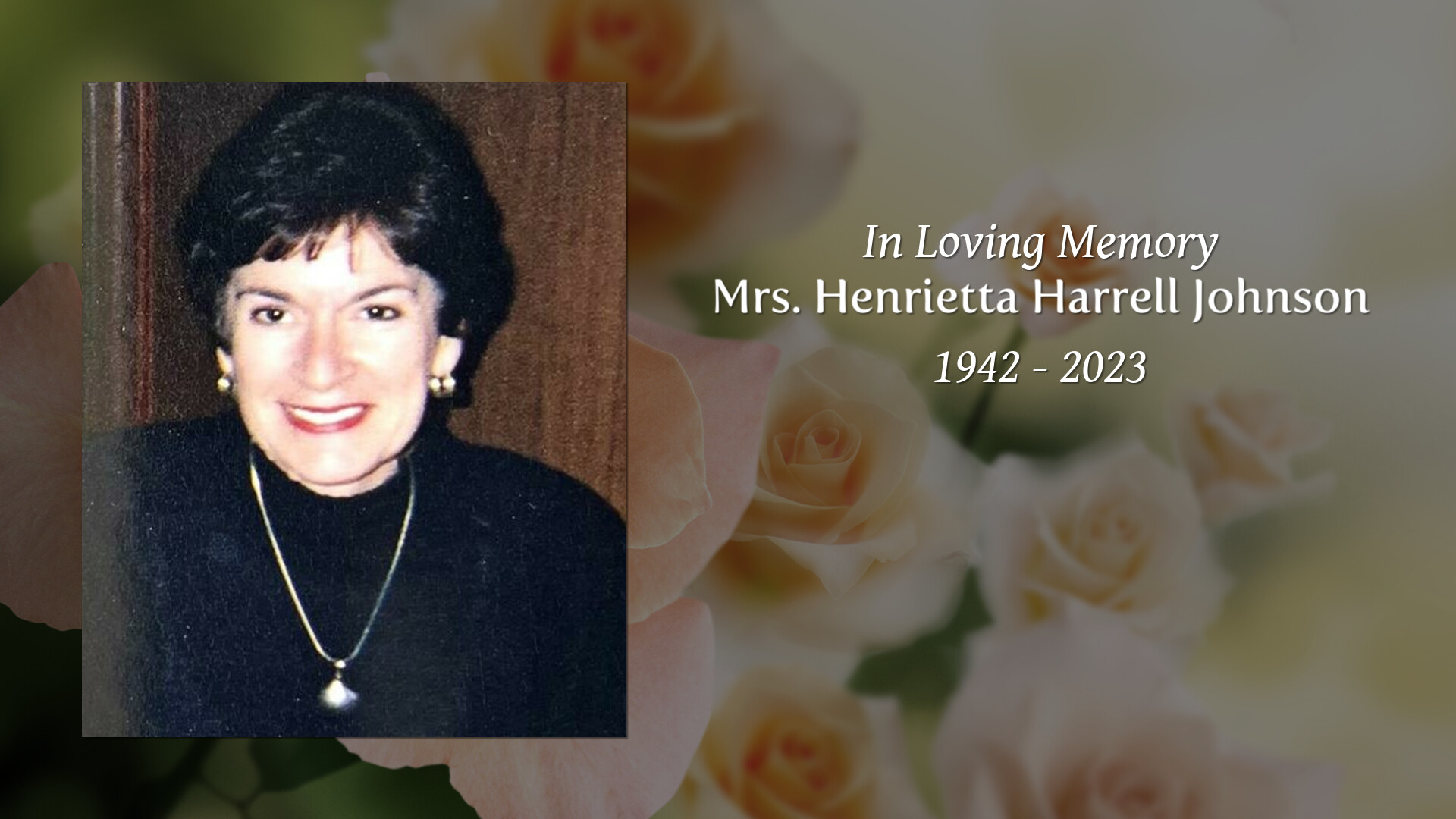 Mrs. Henrietta Harrell Johnson - Tribute Video