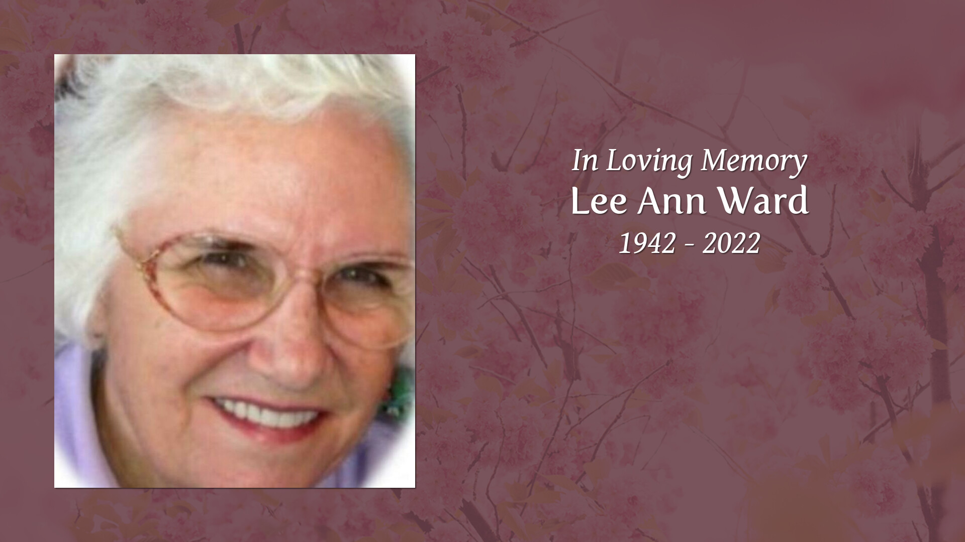 Lee Ann Ward - Tribute Video