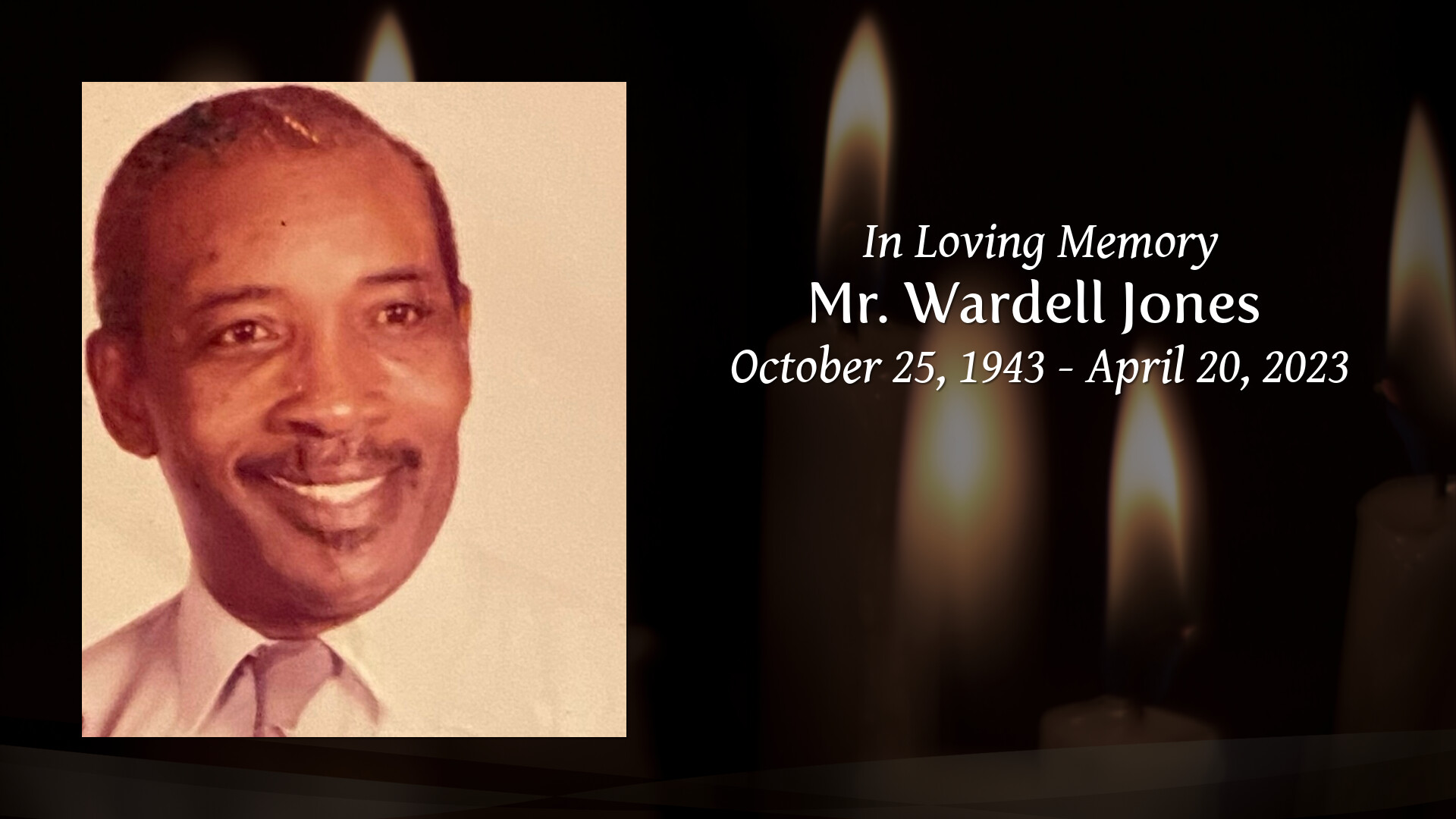 Mr. Wardell Jones - Tribute Video