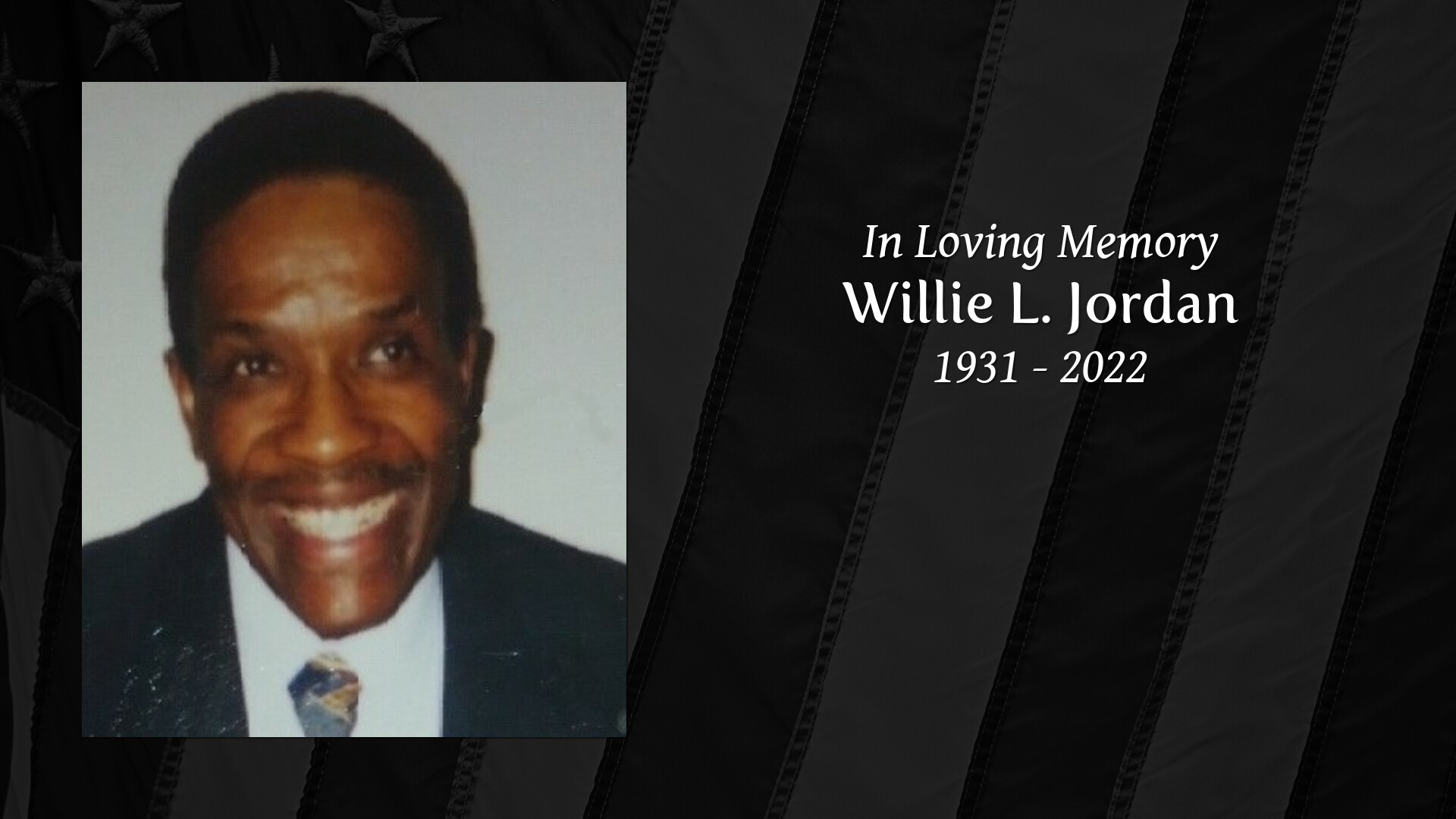 Willie L. Jordan - Tribute Video