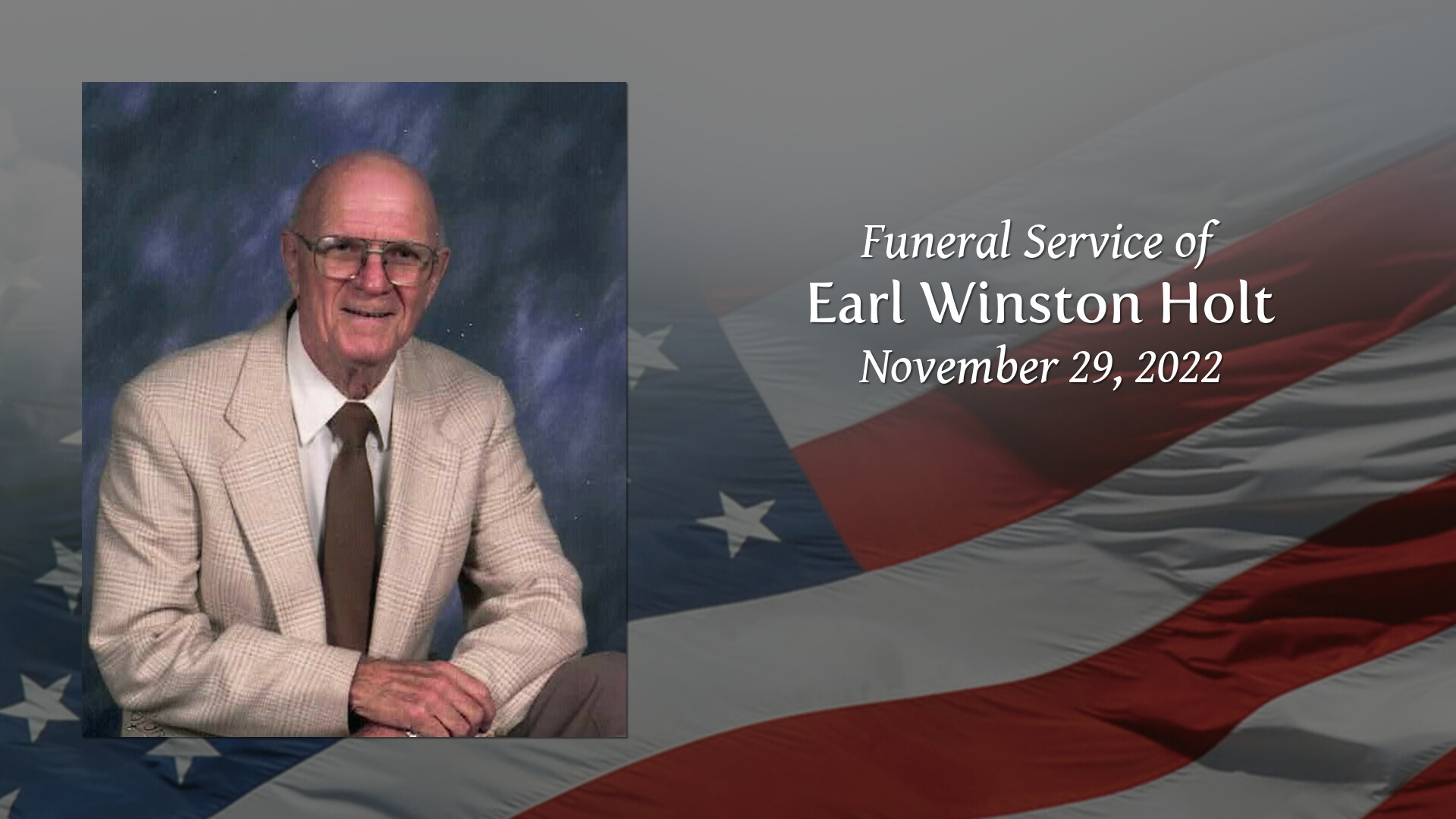 Earl Winston Holt - Tribute Video