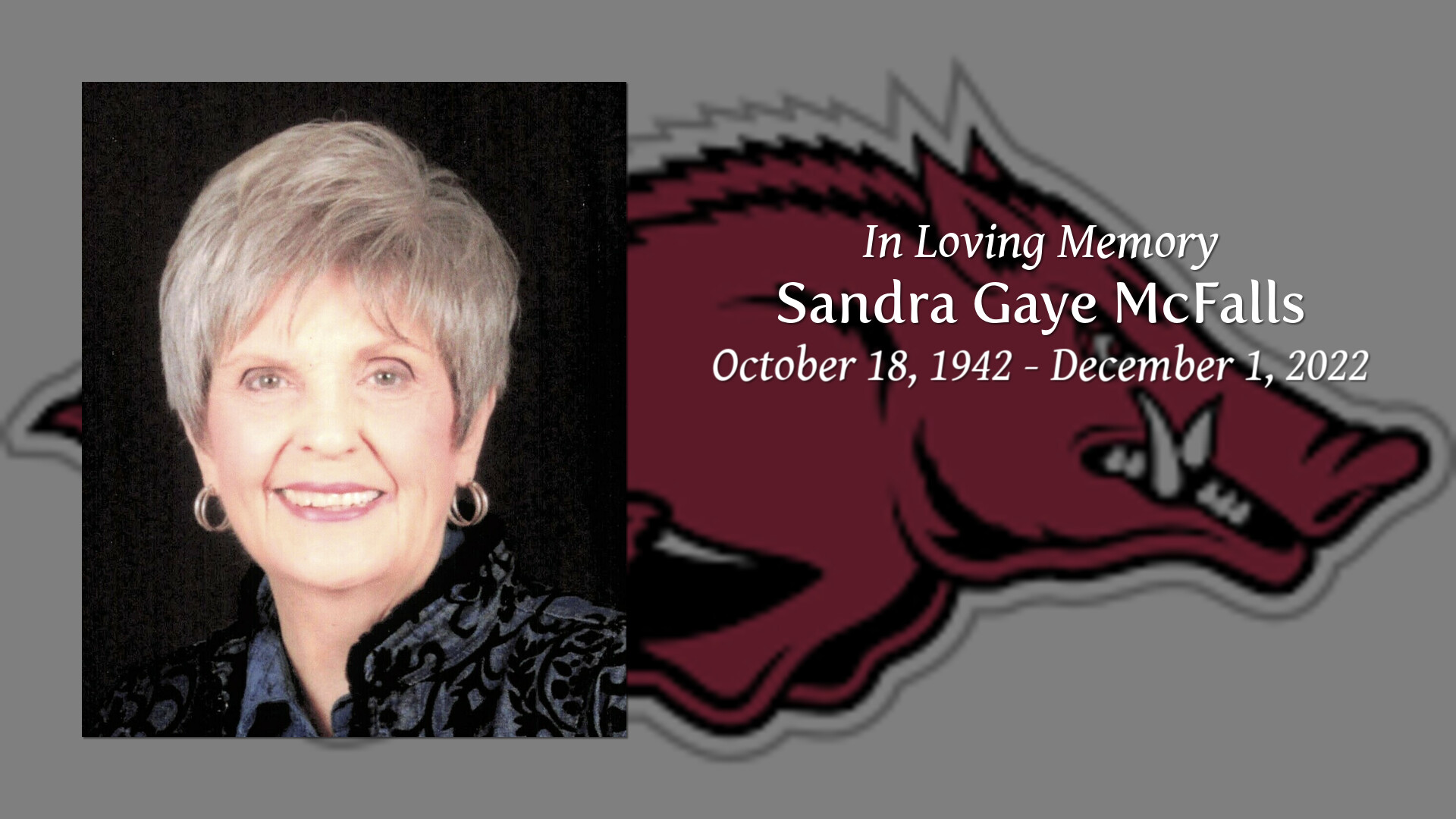 Sandra Gaye McFalls - Tribute Video