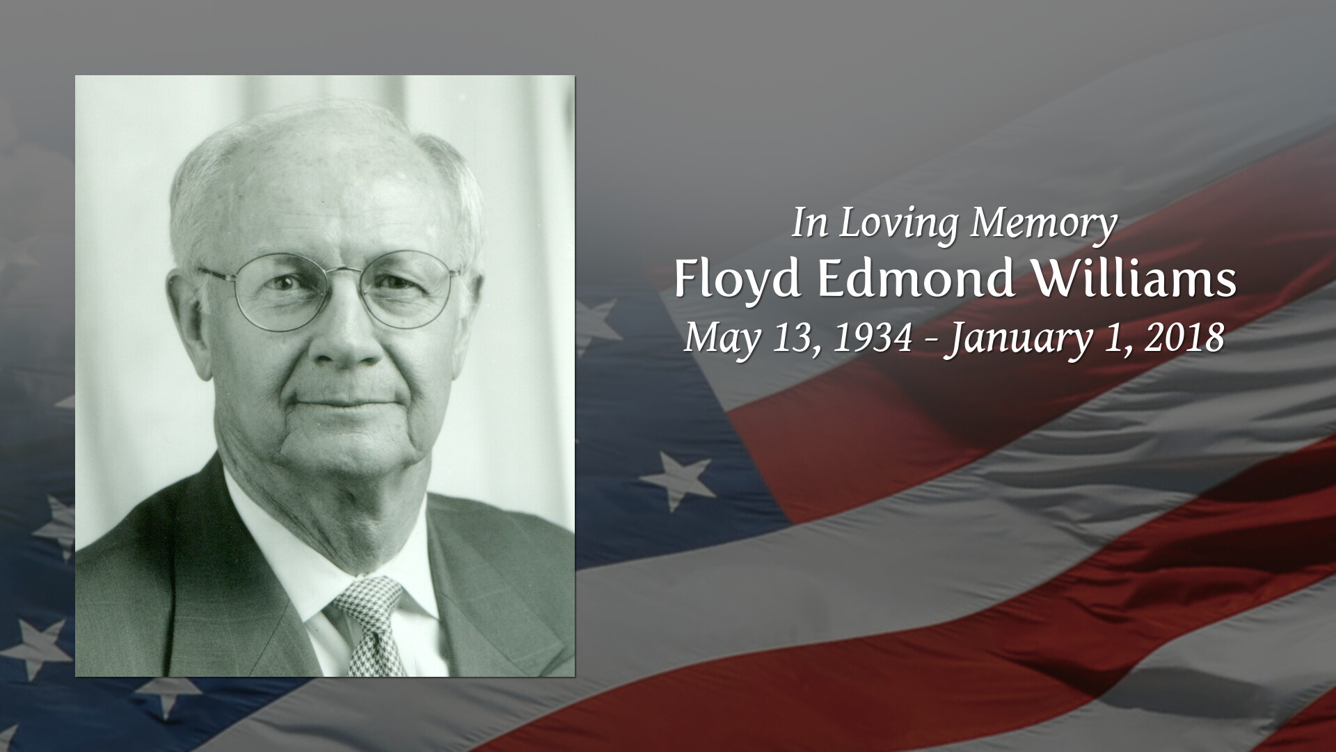 Floyd Edmond Williams - Tribute Video