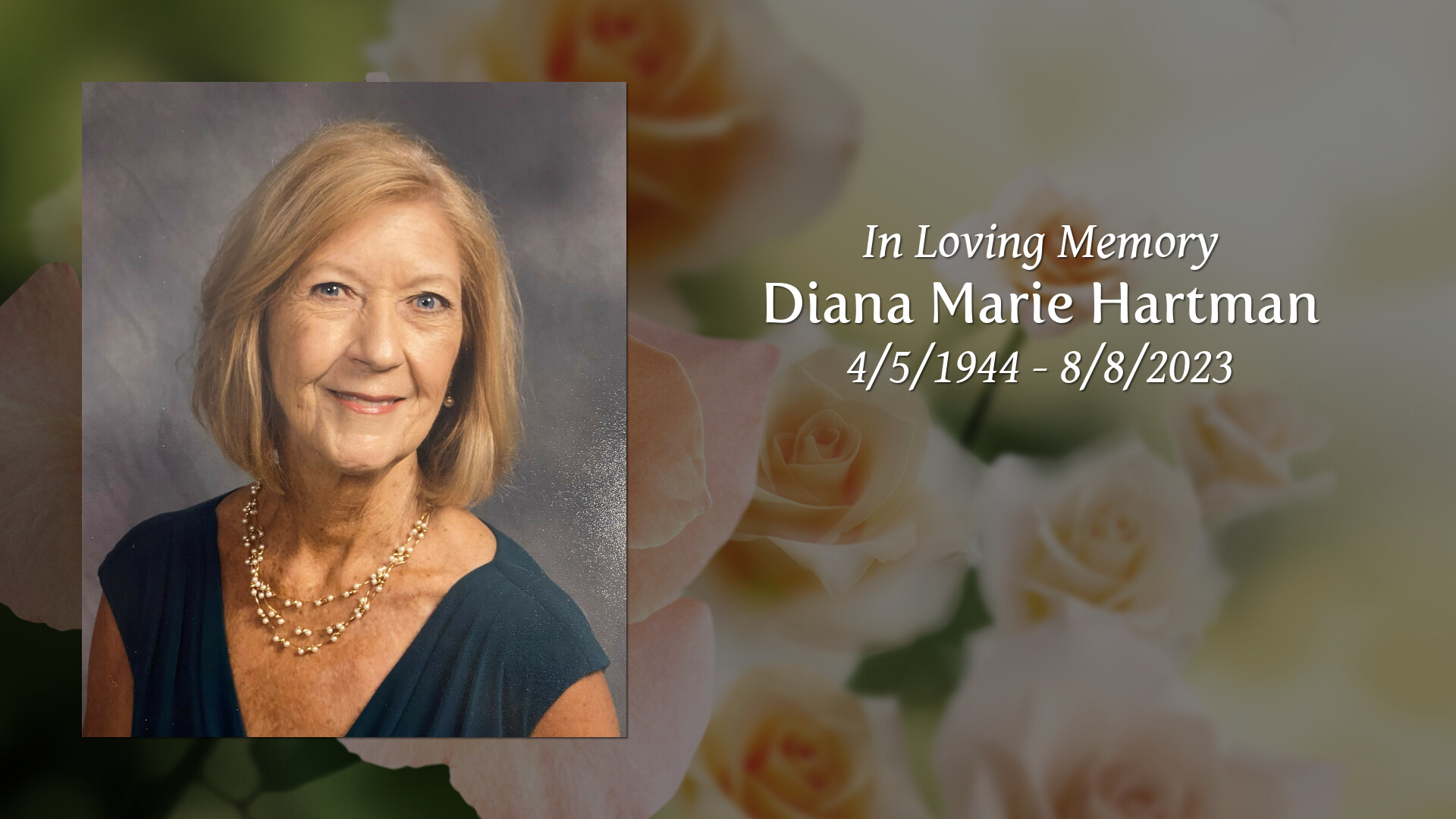 Diana Marie Hartman - Tribute Video